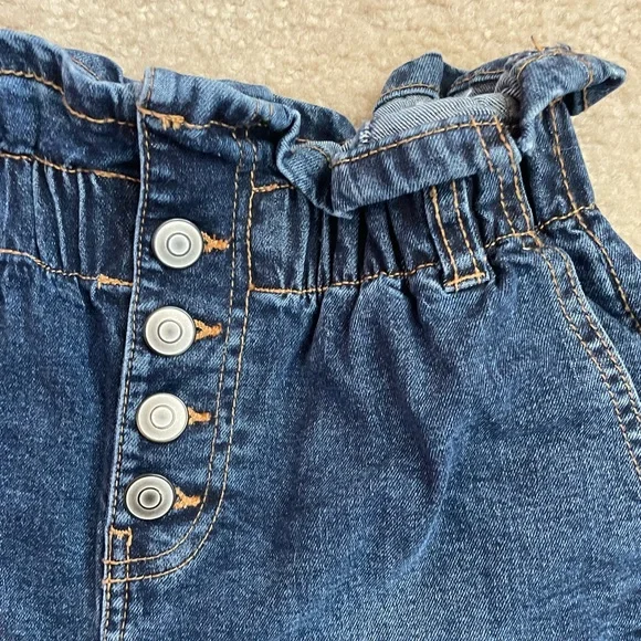 No Boundaries High Waist Denim Blue Shorts - Picture 3 of 5